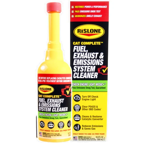 Rislone Cat Complete Fuel, Exhaust and Emissions System Cleaner, Pack of 1