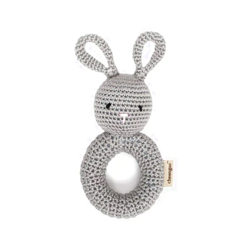 Cheengoo Organic Crocheted Bunny Ring Rattle