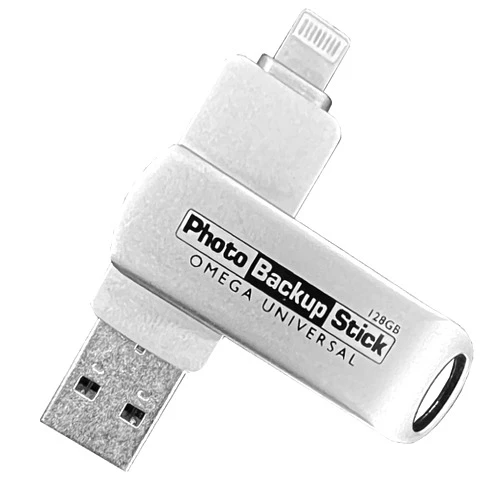 Paraben Consumer Software Photo Backup Stick for iOS (128GB) - Back Up Photos and Videos from iPhones, iPads, and Computers