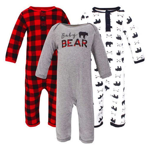 Little Treasure Unisex Baby Cotton Coveralls