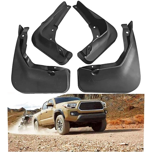 ZSW666 4 Pcs Car Mud Flaps for Tacoma 2th Gen 2005-2015 3rd N300 2016 2017 2018 2019, Front& Rear Mud Flap Guard Fenders Mudguard Splash Protection car External Accessories
