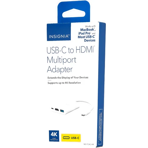 Insignia USB-C to HDMI Multiport Adapter - White - Model: NS-PCACHM