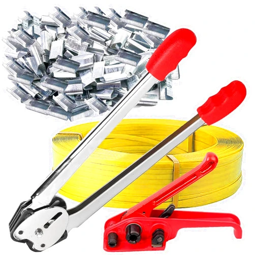 Palmarosa Packaging Strapping Banding Tensioning Tool - Sealer Tool Heavy Duty PP Plastic Strapping Kit