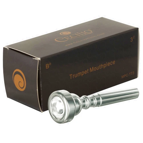 Cecilio Trumpet Mouthpiece, 3C, Silver Plated