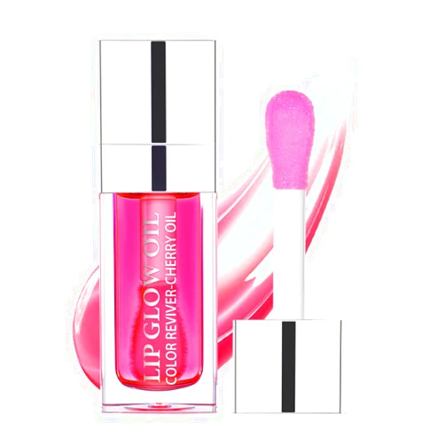 Sokgo Hydrating Lip Glow Oil, Plumping Lip Gloss, Moisturizing Lip Oil Gloss, Transparent Moisturizing Lip Balm, Natural Lip Plumper, Lip Plumper Gloss Make Lips Fuller and Moisturizing (Raspberry)