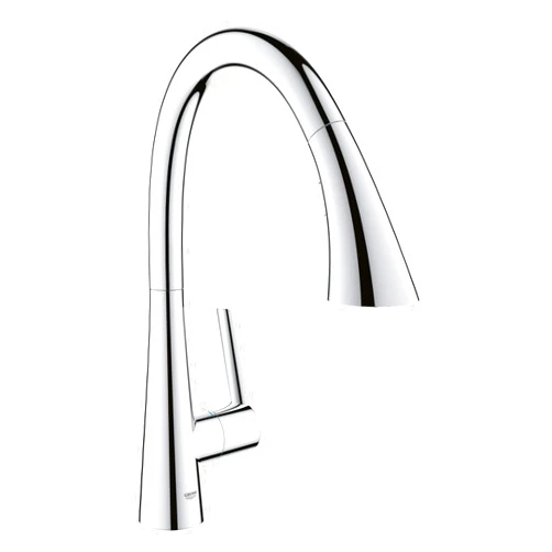 GROHE 32298003 Zedra Pull-Down Kitchen Faucet with sprayer Chrome