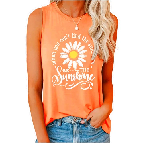 LANMERTREE On Cruise Time Coconut Tree Tank Tops for Women Summer Vacation Sleeveless Shirts Casual Beach Praty Graphic Tees Vest