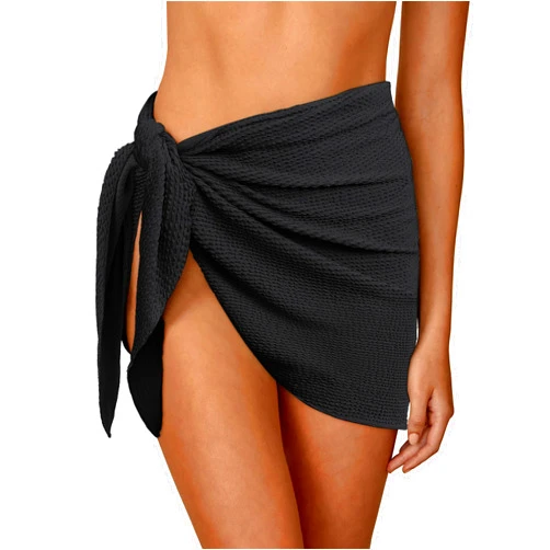 ANRABESS Sarong Wraps for Women Beach Coverups 2026 Summer Short Swimsuits Cover Ups Tie Side Bathing Skirt Suits Swimwear