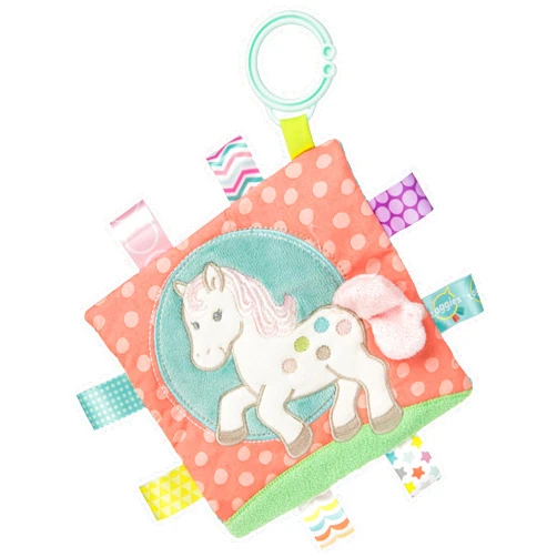 Mary Meyer Taggies Soothing Sensory Crinkle Me Toy with Baby Paper and Squeaker, Painted Pony, 6.5 x 6.5-Inches