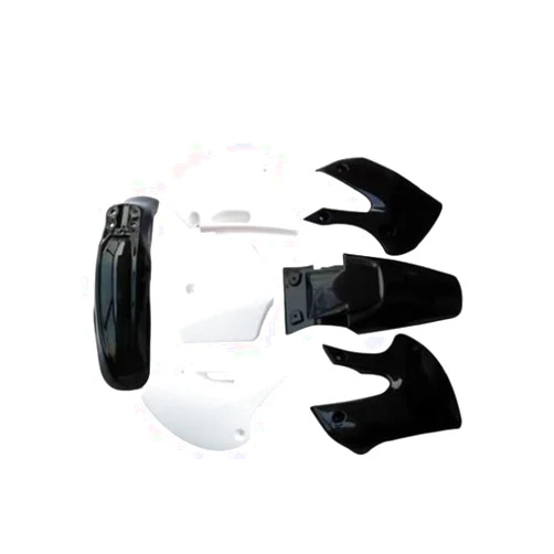 ICONSPORTSS 7pcs ABS Plastic Fender Fairing Body Work Kit Mudguard Set For Motorcycle Pit Dirt Bikes BBR Style 110cc 125cc 140cc 150cc 160cc (Black)