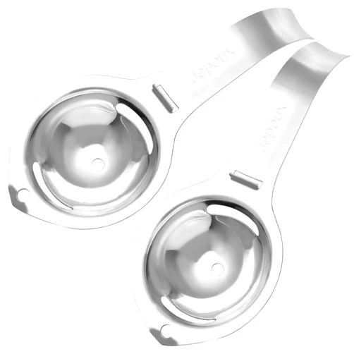 Jepeux 2 Pieces Egg separator, egg white and yolk separator, stainless steel, health and safety, separator, kitchen gadgets