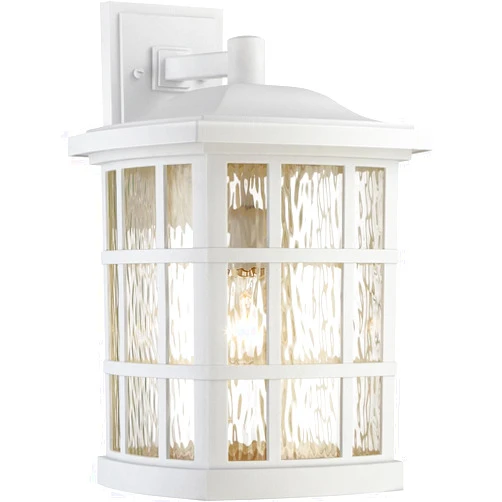 Quoizel SNN8411W Stonington Outdoor Wall Sconce Lighting, 1-Light, 150 Watt, Fresco (17
