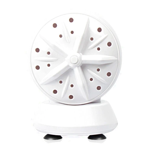 Wennzy Portable Travel Washing Machine High-Power Mini Laundry Machine Double-Turbine Waving Washer 24W(Automatic Cycle Cleaning Version/ 4-Speed Adjustable Version)