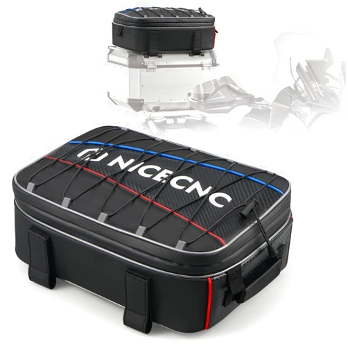 NICECNC Motorcycle Top Case Bag 20L Expandable, Multifunctional Motorcycle Luggage Tool Bag Compatible with BMW R1250GS R1200GS Adventure 2007-2013, R1200GS LC 2013-2017, F650 700 750 800 850GS,1PCS