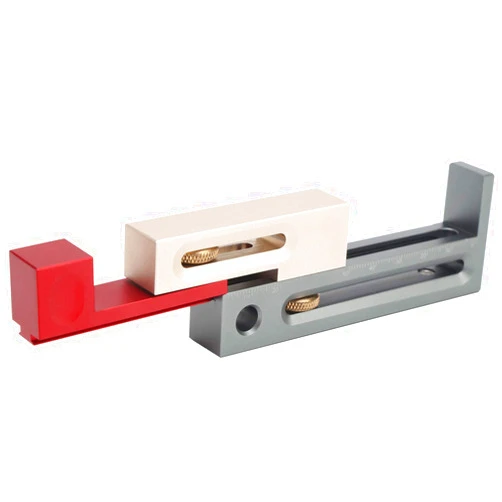 YWBL-WH Table Saw Slot Adjuster Mortise and Tenon Tool, Movable Measuring Block Tenonmaker Length Compensation Router Table Set Up Woodworking Tools