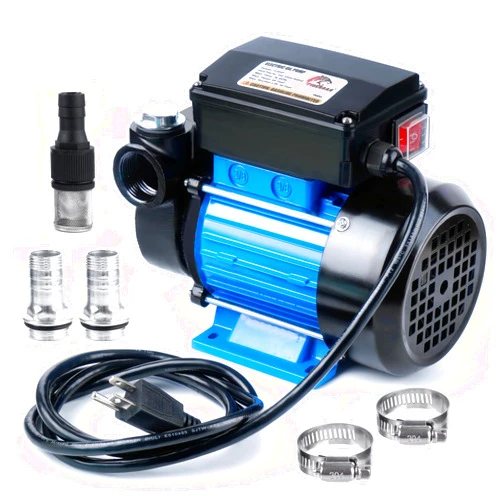 TIGEROAR Oil Transfer Pump 110V Electric Oil Pump Fuel Transfer Pump 18 GPM Kerosene Biodiesel Diesel Transfer Pump Electric Fuel Pump