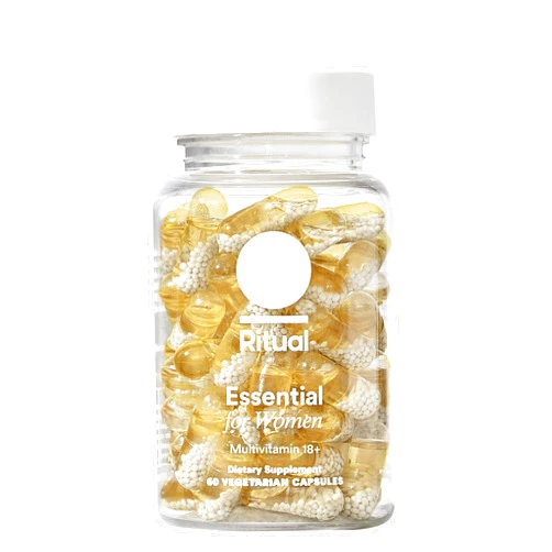 Ritual Multivitamin for Women 18+ with Vitamin D3 for Immune Support*, Vegan Omega 3 DHA, B12, Iron, Gluten Free, Non GMO, USP Verified, 30 Day Supply, 60 Capsules