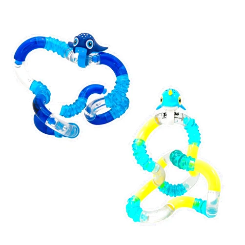 Tangle Pets Aquatic 2-Pack Sting Ray and Narwhal - Cute Fidgets for Boys and Girls - Aquatic Fidget Toys - Sea Creature Fidget Toys - Tangle Fidgets