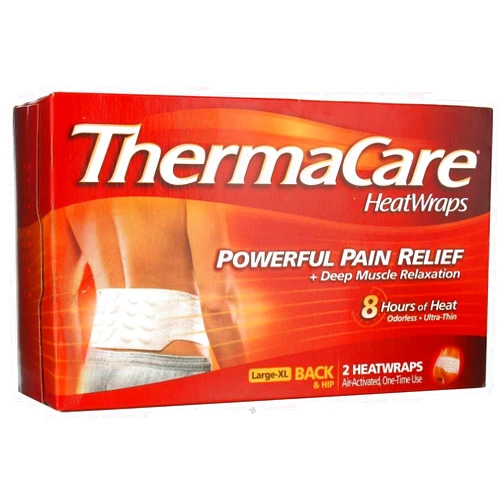ThermaCare Heatwraps Large-XL Lower Back & Hip 2 ea ( Pack of 2)