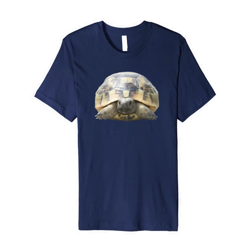 Tortoise Gifts And Land Turtle Tees by taiche Greek Tortoise Testudo Tucked In Shell Cut Out Premium T-Shirt