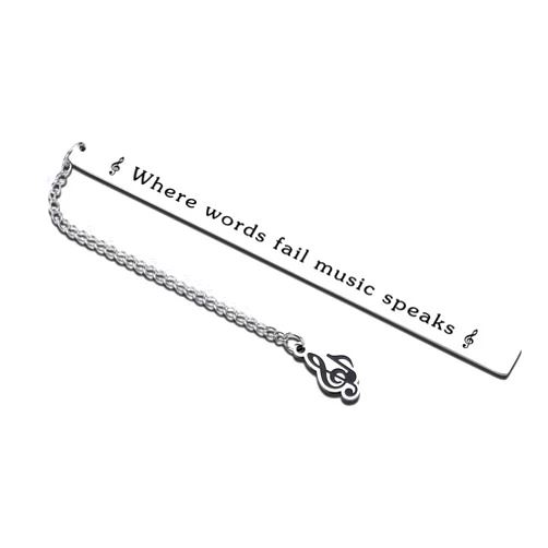 Perleddom Music Gifts for Music Lovers Bookmark Gifts for Book Lovers Music Teacher Reading Lovers Daughter Music Note Book Mark Gift for Men Women Singers Musicians First Day of School Gifts Music Party Favors