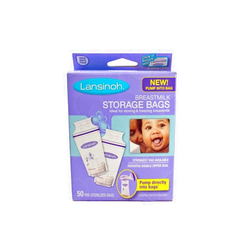 LANSINOH BREASTMILK STRGE BAGS 50 CT (3 pack)