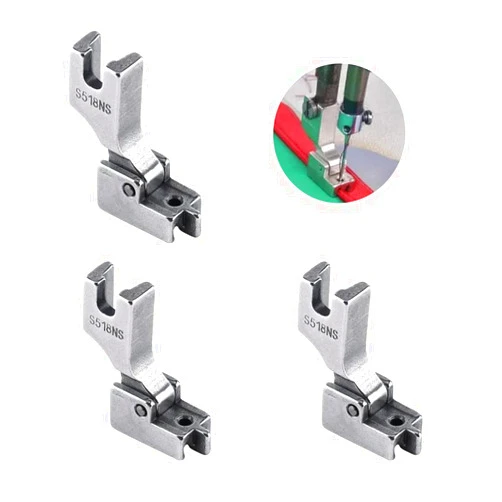 Acxico All Steel 3 pc Industrial Flat Bed Sewing Machine Invisible Zipper Presser Foot Replacement Sewing Machine Accessories