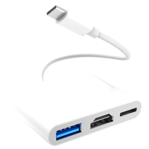 AISONK USB-C to HDMI Adapter for iPhone 15/16, USB-C Digital Av Multiport Adapter with USB 3.1 Port Mac HDMI Adapter, 100WPD, compatibe for iPhone 15/16 MacBook Pro