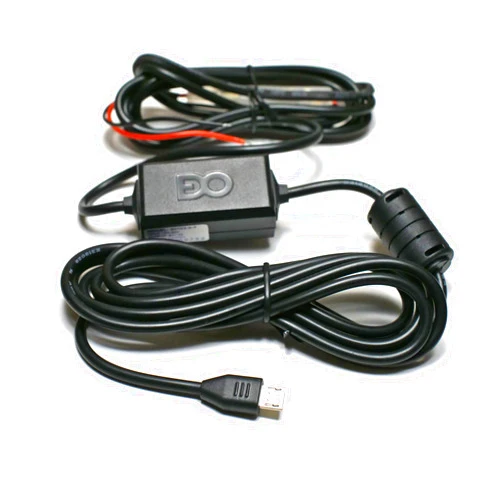 EDO Tech Ultra Compact Micro USB Direct Hardwire Car Power Cord Kit for GPS Tracker Navigator Bluetooth Speaker Qi Wireless Charger Dash Cam DVR 10 Ft in Length