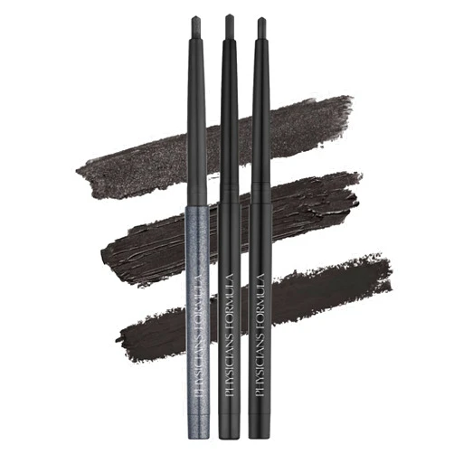 Physicians Formula Eye Booster Gel Black Eyeliner Set of 3, Shimmer, Satin, Matte, Water-Resistant, Smudge Resistant, Lasts All Day