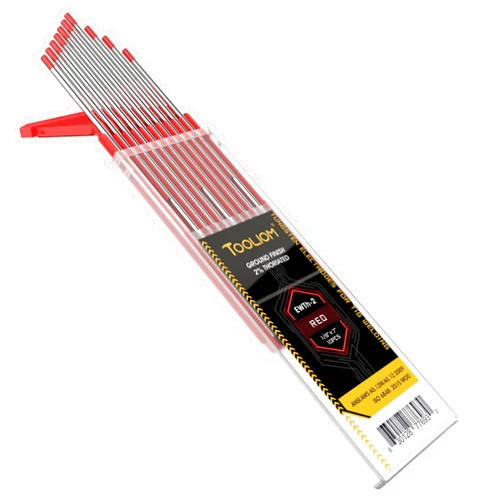 TOOLIOM TIG Tungsten Welding Tungsten Electrodes 2% Thoriated Tungsten 1/8