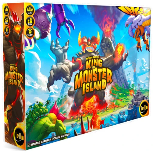 IELLO: King of Monster Island - Strategy Board Game, Sequel of The King of Line, Family Game, Play Cooperatively, Ages 10+, 1-5 Players, 60 Minutes
