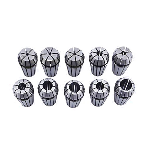 Walfront 10 Pcs ER16 Collet Set 1-10mm Self-Release Design Big Clamping Force Spring Collet Set Chuck Collet Lathe Tool Holder 65Mn Spring Steel for CNC Engraving Machine & Milling Lathe Tool