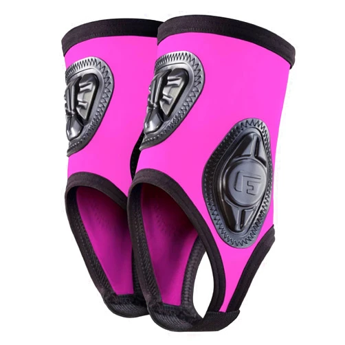 G-Form Pro-X Ankle Guard - Flexible Ankle Guards for Athletes - Biker & Soccer Ankle Protective Gear - Unisex Ankle Pads for Protection & Support - Neon Pink, Adult Large/X-Large