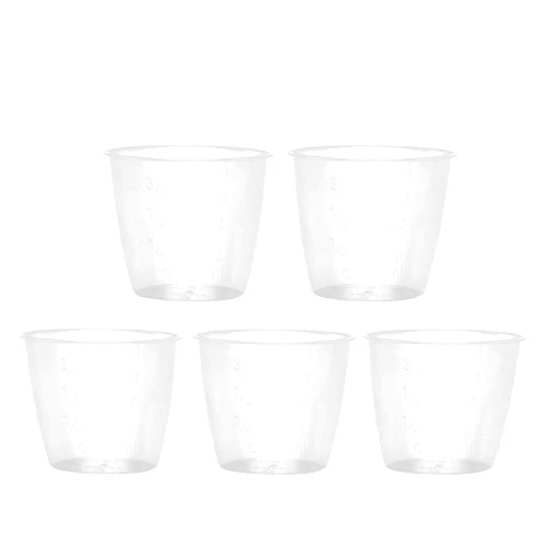 FVILIPUS 5pcs Plastic Transparent Rice Measuring Cup, Rice Cooker Measuring Cup Tools - for Kitchen Dry and Liquid Ingredients Measuring (160ml)