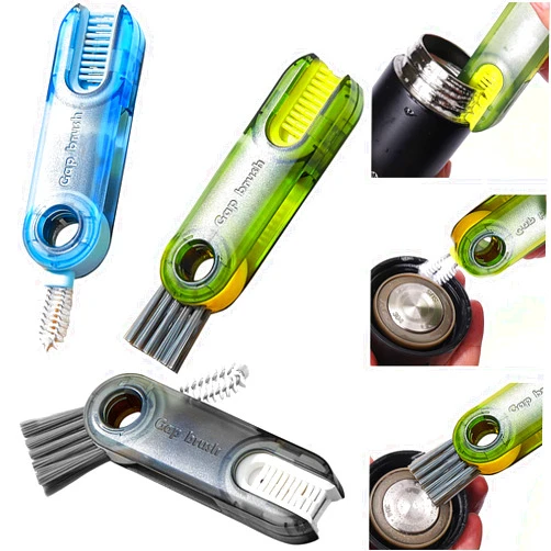 XANGNIER 3 in 1 Multipurpose Bottle Gap Cleaner Brush,3 Pack Cup Cover Cleaning Brush,Cup Crevice Cleaning Tools,Water Bottle Cleaner Brush,Home Kitchen Cleaning Tools