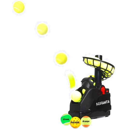 SCIFANTA Portable Tennis Ball Tosser(3.7lb) for Self-Play|Ball Launcher Beginners/Kids/Coaches/Home-Court|Accurate&Efficient Feed Buddy for All-Levels/Ages|AC&Battery Powered