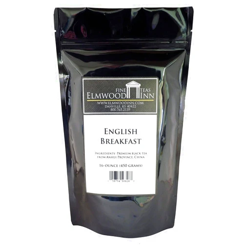 Elmwood Inn Fine Teas English Breakfast Keemun Black Tea, 16-Ounce Pouches