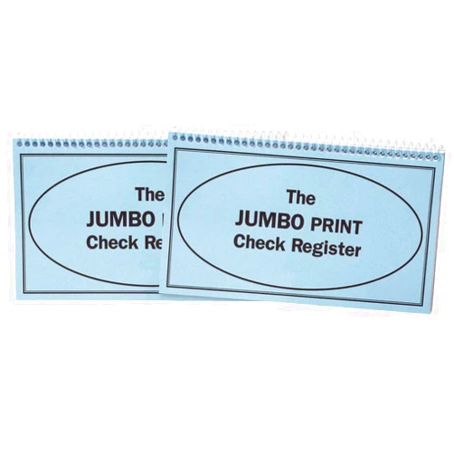 Miles Kimball Giant Print Check Register, Set of 2