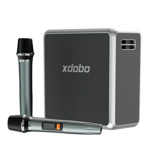 Xdobo 140W Portable Bluetooth Speaker, Wireless Speaker with 2 pcs mirophones for Adult Kid, 3 EQ Modes, Deep Bass, Speakers for Home Theater Party Outdoor Stage Live