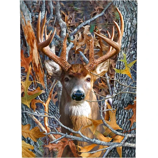 TISHIRON Deer Diamond Art Painting Kits 5D Diamond Full Drill, Forest DIY Diamond Art Kits for Adults Kids, Gem Art Painting with Diamonds, Arts and Crafts for Beginners Adult Kids Wall Decor 12x16