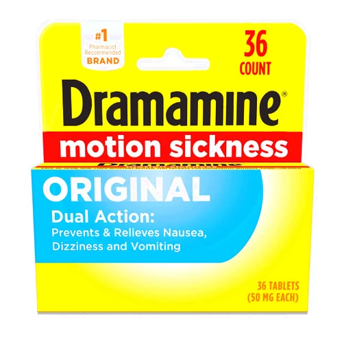Dramamine Original, Motion Sickness Relief, 36 Count