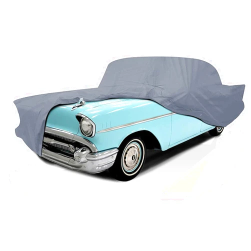 CARDIZ 5 Layer Car Cover – for Chevrolet 150 1955 1956 Sedan 2-Door Chevy Semi Custom Fit Waterproof Full Coverage All Weather Windproof Scratch Resistant Outdoor Automobile