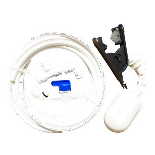 Sehfupoye 1/4 inch Tube Float Valve Kit for RODI System Tubing OD Push to Connect Fitting Tube Feed Water Adapter Ball Valve Float Valve Kit Ball Valve+L+I+T Type+5 Meters/16 Feet Tubing Pipe(6PCS)