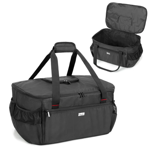 samdew Outdoor Grill Cover Compatible with Weber 121020 Go-Anywhere Charcoal Grill, Portable Grill Storage Carry Bag Compatible with Weber 1141001 Go-Anywhere Gas Grill, Bag Only (Patented Design)