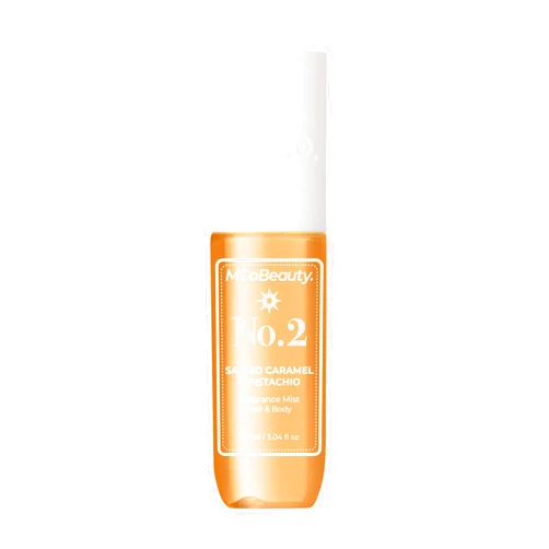 MCoBeauty - Fragrance Mist No.2 – Light Body Mist and Hair Perfume with Pistachio, Sandalwood, Caramel and Vanilla - Gifts for Women, Feminine Spray, Self Care Gifts for Women - 90ml Bottle