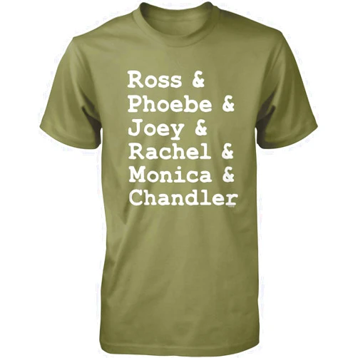 Hoodteez Ross, Phoebe, Joey, Rachel, Monica, Chandler Men's T-Shirt