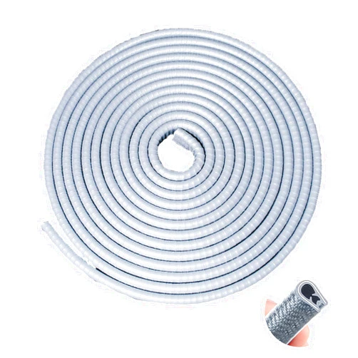 Ecocstm Car Door Edge Guards, 13.1Ft(4m) Car Door Protector Edge Guards Rubber Seal, Door Edge Trim U Shape Edge Protector for Cars Trucks Suvs(Gray)