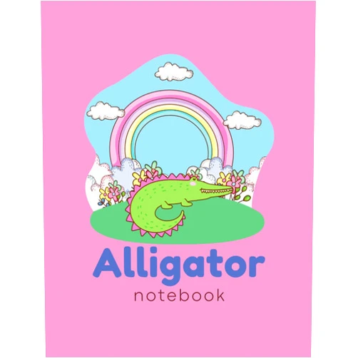 By Juliane Wetzel (Author) Alligator Notebook: Wide Ruled Paper Journal 120 Pages 8.5 x 11 Inches Alligator Workbook for Kids, Girls, Boys, Teens, Students