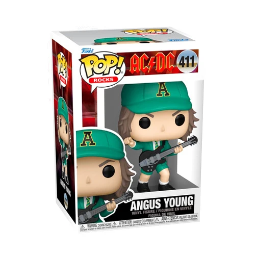 Funko POP Rocks: AC/DC - Angus Young - (Green) - Collectable Vinyl Figure - Gift Idea - Official Merchandise - for Kids & Adults - Music Fans - Model Figure for Collectors and Display